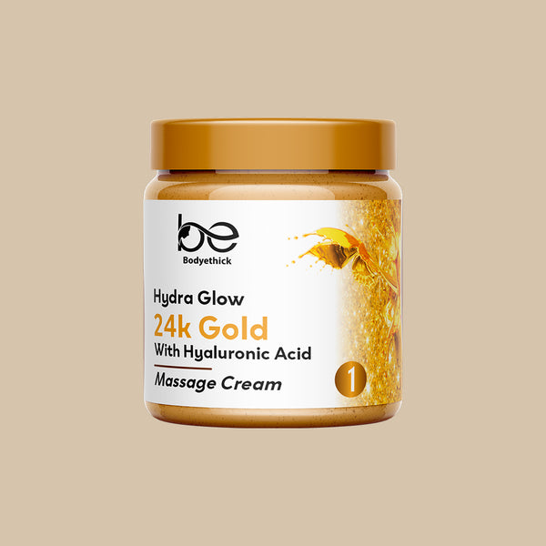 24k Gold || With Hyaluronic Acid || Massage Cream (400ml)