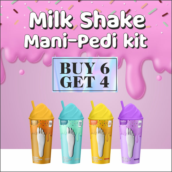 Milk Shake Mani-Pedi Kit Combo Pack of 10 (Buy 6 Get 4)