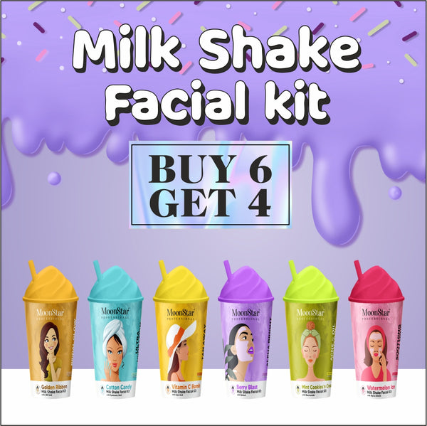 Milk Shake Facial Kit Combo Pack of 10 (Buy 6 Get 4)