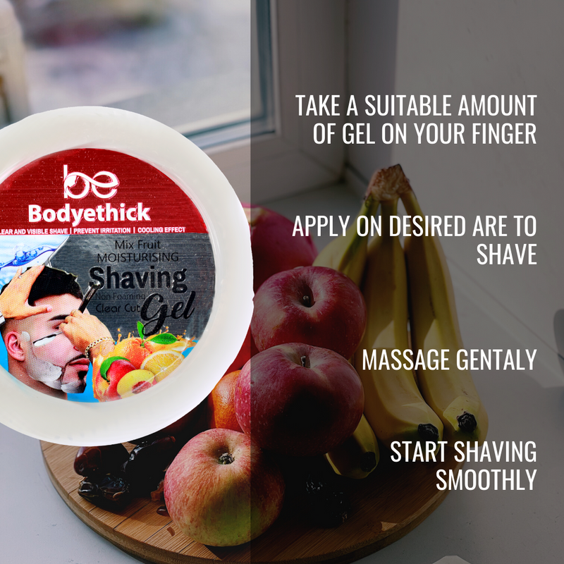 Bodyethick Mix Fruit Moisturising Shaving Gel(500ml)