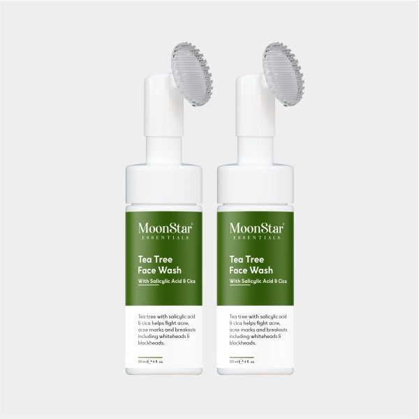 Tea Tree With Salicylic Acid & Cica||Anti Acne||Anti Scars|| Foaming Face Wash (Pack of 2)